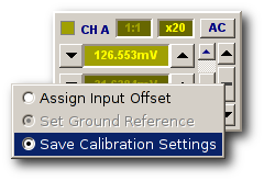 Save Calibration Settings